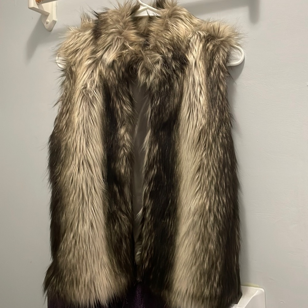 Faux fur vest